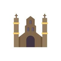 Big cathedral building representing christian religion vector