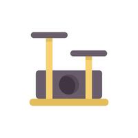 Cat tree providing scratching posts and cozy napping spot for cats vector