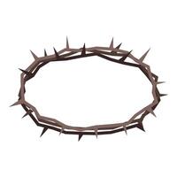 Crown of thorns representing suffering and sacrifice of jesus christ vector