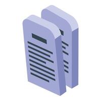 Two stone tablets representing the ten commandments, a symbol of divine law and covenant vector