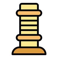 Cat scratching post providing hours of entertainment and exercise for your feline friend vector