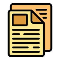 Two documents overlapping showing concept of bureaucracy vector