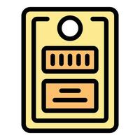 Electricity meter icon showing power consumption measurement vector
