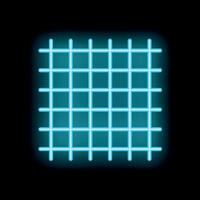 Neon blue grid glowing on black background vector