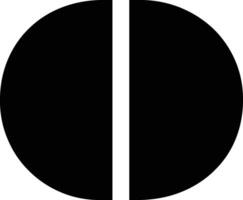 Bold Geometric Numbers 0 Set vector