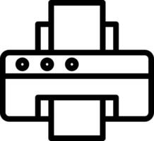 Printer Line Icon vector