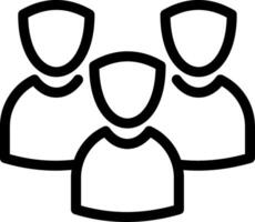 Team Line Icon vector