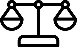 Scale Line Icon vector