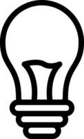 Light Bulb Line Icon vector