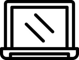Laptop Line Icon vector