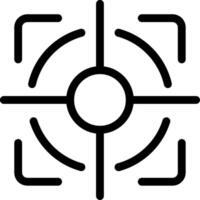 Target Line Icon vector