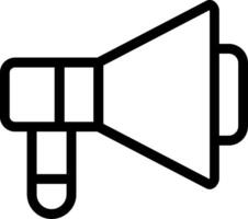 Loudspeaker Line Icon vector