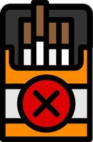 Quit Smoking Line Icon vector