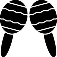 Maracas Glyph Icon vector