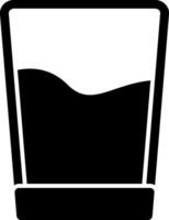 Glass Of Water Glyph Icon vector