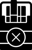 Quit Smoking Glyph Icon vector