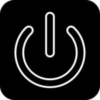 Start Button Glyph Icon vector