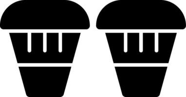 Bongo Glyph Icon vector