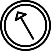 Left Up Line Icon vector