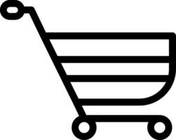 Shopping Cart Line Icon vector