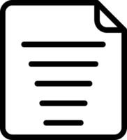 Note Line Icon vector