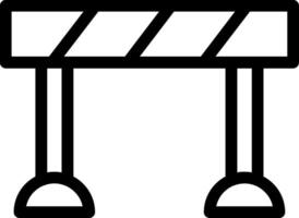 Barrier Line Icon vector