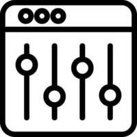 Equalizer Line Icon vector