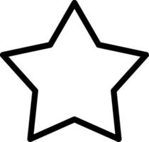 Star Line Icon vector
