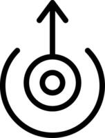 Up Arrow Line Icon vector