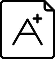 Grade Line Icon vector
