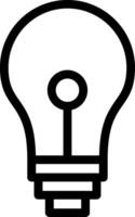 Bulb Line Icon vector