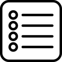 List Line Icon vector