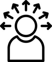 Decision Line Icon vector