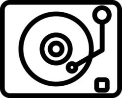 Lp Player Line Icon vector