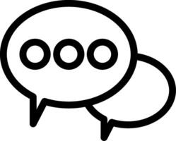 Chat Line Icon vector
