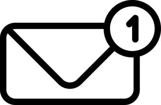 Message Line Icon vector