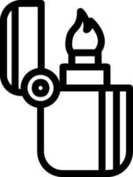 Lighter Line Icon vector