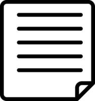 Document Line Icon vector