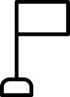Flag Line Icon vector
