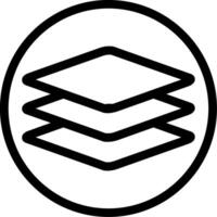Layers Line Icon vector