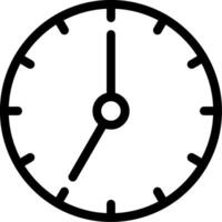 Clock Line Icon vector