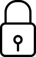 Lock Line Icon vector