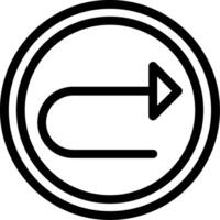 Right Arrow Line Icon vector