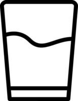 Glass Of Water Line Icon vector