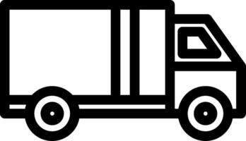 Cargo Truck Line Icon vector