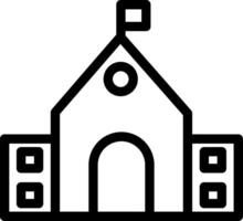 School Line Icon vector