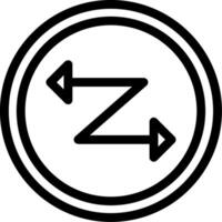Zig Zag Line Icon vector