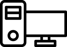 Computer Line Icon vector