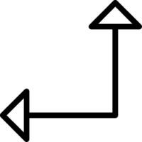 Up Chevron Line Icon vector