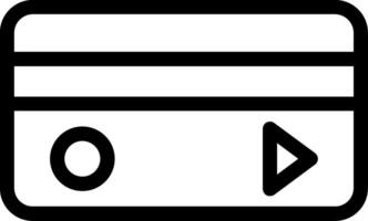 Credit Card Line Icon vector